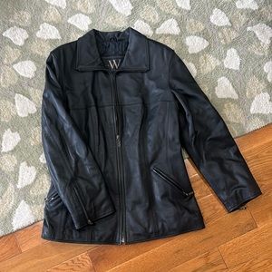 Leather Black Jacket by New York by Winlit, Medium